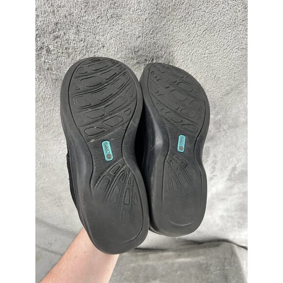 Bzees Women’s 8.5 Dolces Clogs Soft Fabric Mules Black Wedge Comfort Shoes - Picture 8 of 8